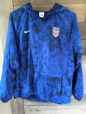Nike USA Soccer Windbreaker with Royal Blue Shell